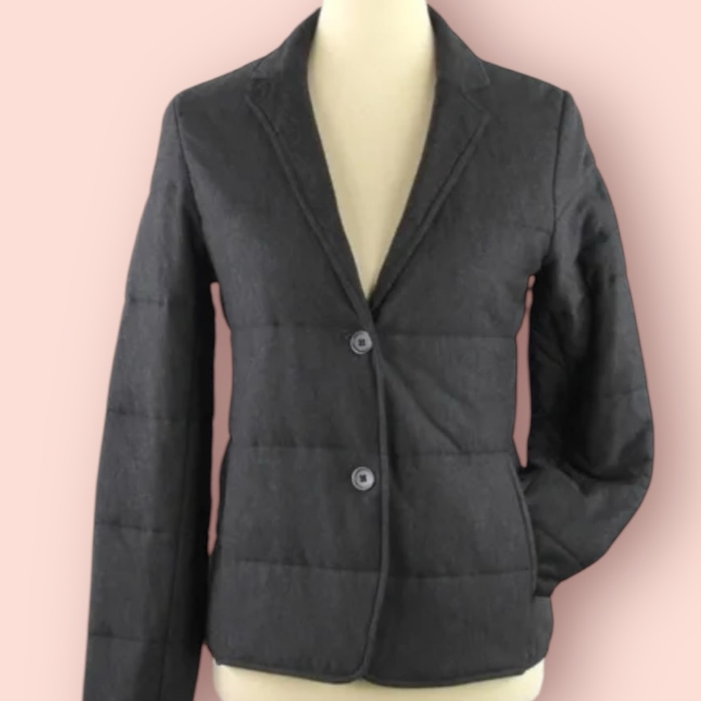 MAJESTIC FILATURES Deluxe Teeshirt Quilted Blazer Jacket Size 1